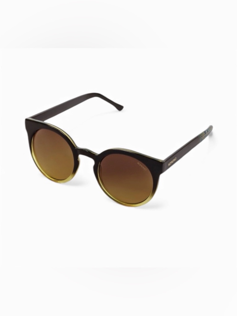 Komono Sunglasses NEW Lulu Black/ Yellow cat eye - Picture 2 of 16